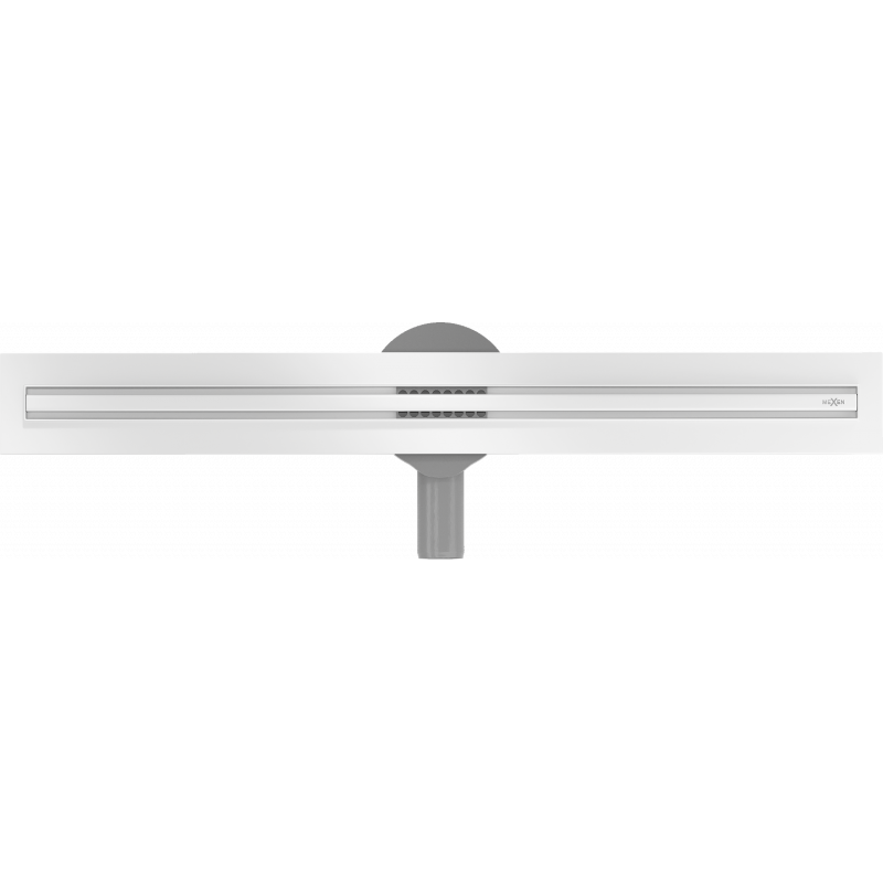 Mexen Flat 360° Slim otočný liniový odtok 60 cm, bílý - 1241060