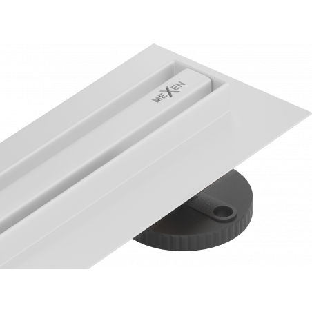 Mexen Flat 360° Slim lineární rotační odtok 100 cm, bílý - 1241100