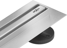 Mexen Flat 360° Slim otočný liniový odtok 80 cm, inox - 1041080