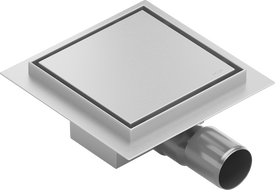 Mexen Flat-Q M13 podlahový vpust čtvercový 12 x 12 cm, inox - 1010012