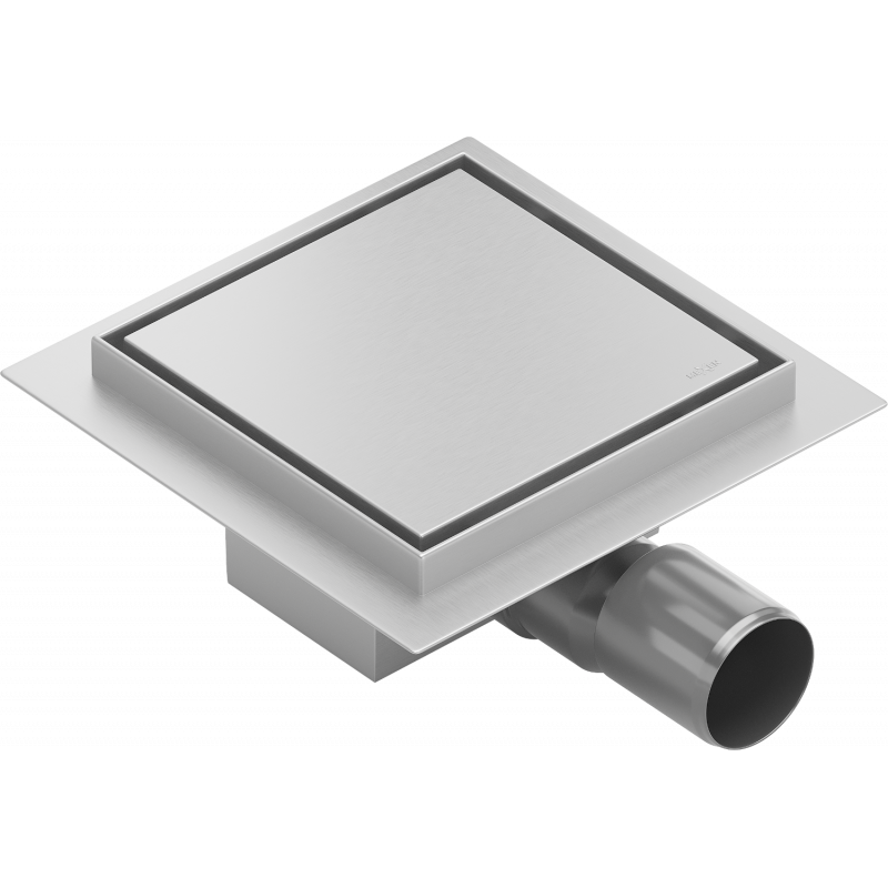 Mexen Flat-Q M13 podlahový vpust čtvercový 15 x 15 cm, inox - 1010015