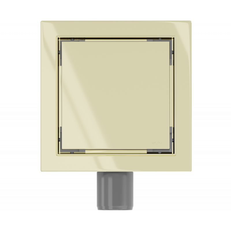 Mexen Flat-Q M13 podlahový vpust čtvercový 15 x 15 cm, zlatý - 1510015