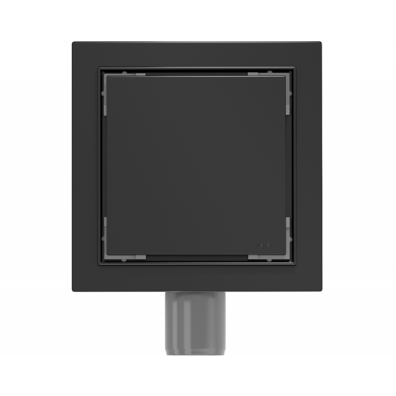 Mexen Flat-Q M13 podlahový vpusť čtvercový 12 x 12 cm, černý - 1710012