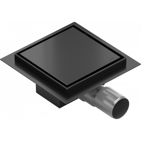 Mexen Flat-Q M13 podlahový vpusť čtvercový 12 x 12 cm, černý - 1710012