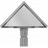 Mexen Flat-T M13 podlahový vpust trojúhelníkový 20 x 20 cm, inox - 1010320
