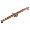 Mexen Flat 360° Slim rotační lineární odtok 80 cm, růžové zlato - 1641080