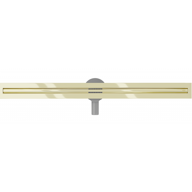 Mexen Flat 360° Slim otočný liniový odtok 100 cm, zlatý - 1541100