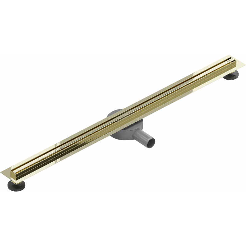Mexen Flat 360° Slim otočný liniový odtok 90 cm, zlatý - 1541090