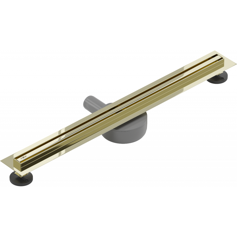 Mexen Flat 360° Slim otočný lineární odtok 70 cm, zlatý - 1541070