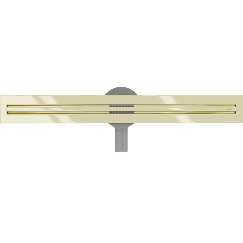Mexen Flat 360° Slim otočný lineární odtok 70 cm, zlatý - 1541070