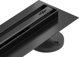 Mexen Flat 360° Slim lineární otočný odtok 90 cm, černý - 1741090