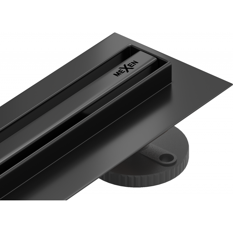 Mexen Flat 360° Slim otočný liniový odtok 80 cm, černý - 1741080