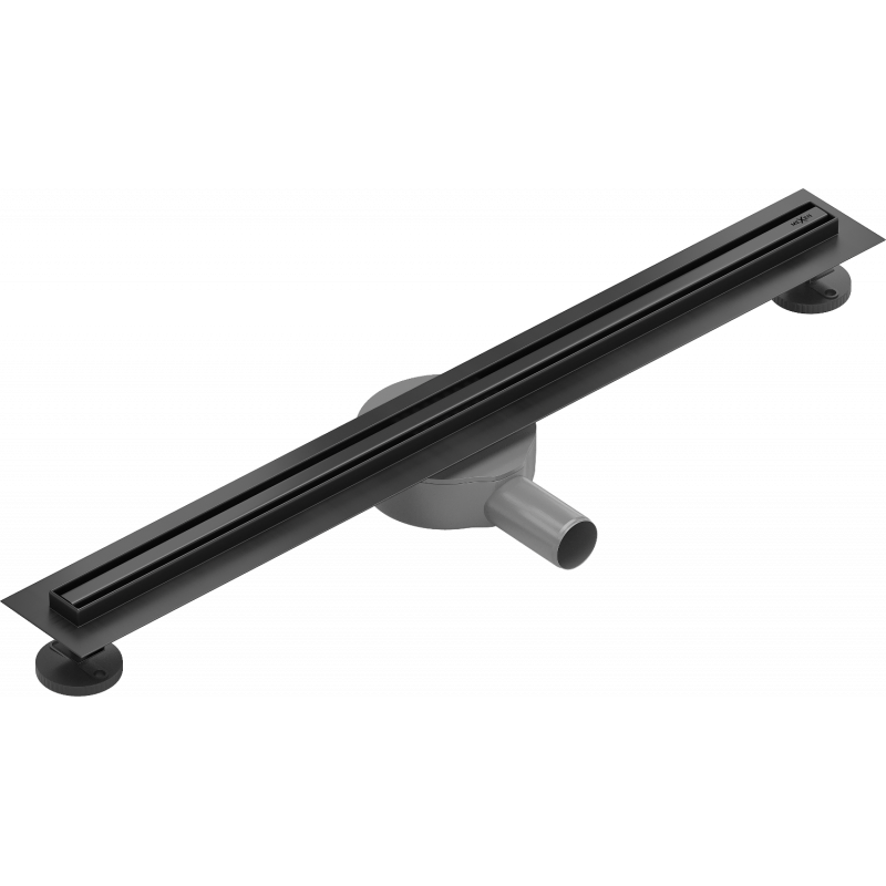 Mexen Flat 360° Slim lineární otočný odtok 70 cm, černý - 1741070
