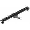 Mexen Flat 360° Slim lineární otočný odtok 70 cm, černý - 1741070