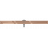 Mexen Flat 360° Slim otočný liniový odtok 120 cm, růžové zlato - 1641120