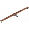 Mexen Flat 360° Slim otočný liniový odtok 120 cm, růžové zlato - 1641120