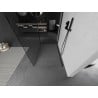 Mexen Kioto sprchová stěna Walk-in 140 x 80 cm, transparent, černá - 800-140-212-70-00-080