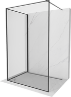Mexen Kioto sprchová stěna Walk-in 140 x 70 cm, černý rám, černá - 800-140-212-70-70-070