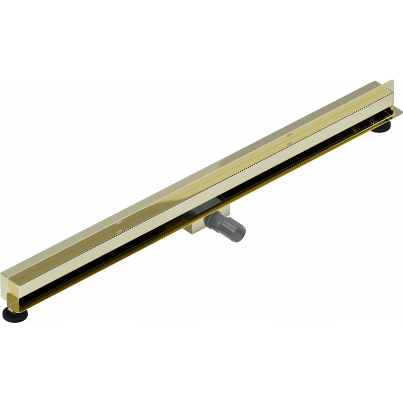 Mexen Flat Wall nástěnný lineární odtok 2v1 120 cm, zlatý - 1530120