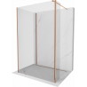 Mexen Kioto sprchová stěna Walk-in 110 x 80 x 30 cm, transparentní, růžové zlato - 800-110-080-221-60-00-030