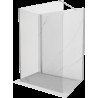 Mexen Kioto sprchová stěna Walk-in 125 x 80 cm, průhledná, kartáčovaný nikl - 800-125-212-97-00-080