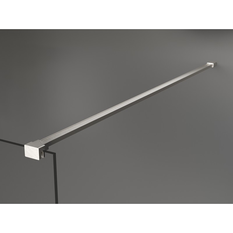 Mexen Kioto sprchová stěna Walk-in 140 x 100 cm, transparentní, kartáčovaný nikl - 800-140-212-97-00-100