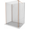 Mexen Kioto sprchová stěna Walk-in 120 x 115 x 40 cm, transparentní, růžové zlato - 800-120-115-221-60-00-040