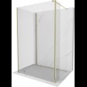 Mexen Kioto sprchová stěna Walk-in 90 x 70 x 30 cm, transparentní, zlatá - 800-090-070-221-50-00-030