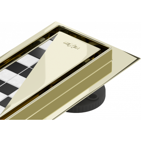 Mexen Flat M13 lineární odtok 2v1 150 cm, zlatý - 1510150