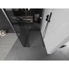 Mexen Kioto sprchová stěna Walk-in 125 x 80 x 30 cm, transparentní, gun metal - 800-125-080-221-95-00-030