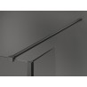 Mexen Kioto sprchová stěna Walk-in 125 x 80 x 30 cm, transparentní, gun metal - 800-125-080-221-95-00-030