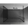 Mexen Kioto sprchová stěna Walk-in 125 x 90 x 40 cm, transparentní, černá - 800-125-090-221-70-00-040