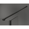 Mexen Kioto sprchová stěna Walk-in 125 x 90 x 40 cm, transparentní, černá - 800-125-090-221-70-00-040