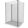 Mexen Kioto sprchová stěna Walk-in 125 x 110 x 40 cm, transparentní, černá - 800-125-110-221-70-00-040