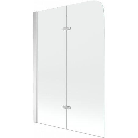 Mexen Felix vanová zástěna dvoukřídlá 80 x 140 cm, transparentní, chrom - 890-080-002-01-00