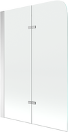 Mexen Felix vanová zástěna dvoukřídlá 80 x 140 cm, transparentní, chrom - 890-080-002-01-00