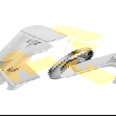 Mexen Alfa baterie vanová, bílá/zlatá - 745730-25