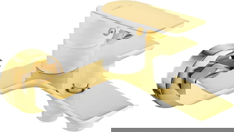 Mexen Alfa baterie vanová, bílá/zlatá - 745730-25