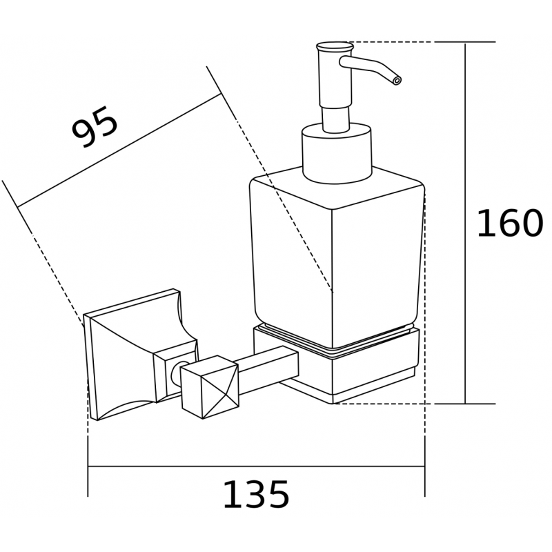 Mexen Dalia dávkovač na mýdlo, zlatý - 70173388-50