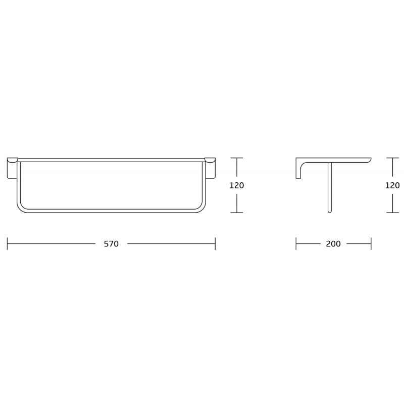 Mexen Lea police na ručník, zlatá - 7026020-50