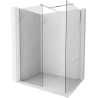 Mexen Kioto sprchová stěna Walk-in 125 x 100 cm, transparentní, kartáčovaný nikl - 800-125-202-97-00-100