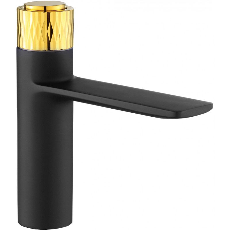 Mexen Zero+ umyvadlová baterie, černá/zlatá - 71600-75