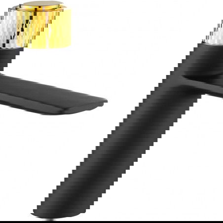 Mexen Zero+ umyvadlová baterie, černá/zlatá - 71600-75