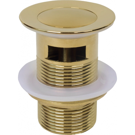 Mexen korek klik-klak malý kulatý s přepadem, zlatý - 79925-50