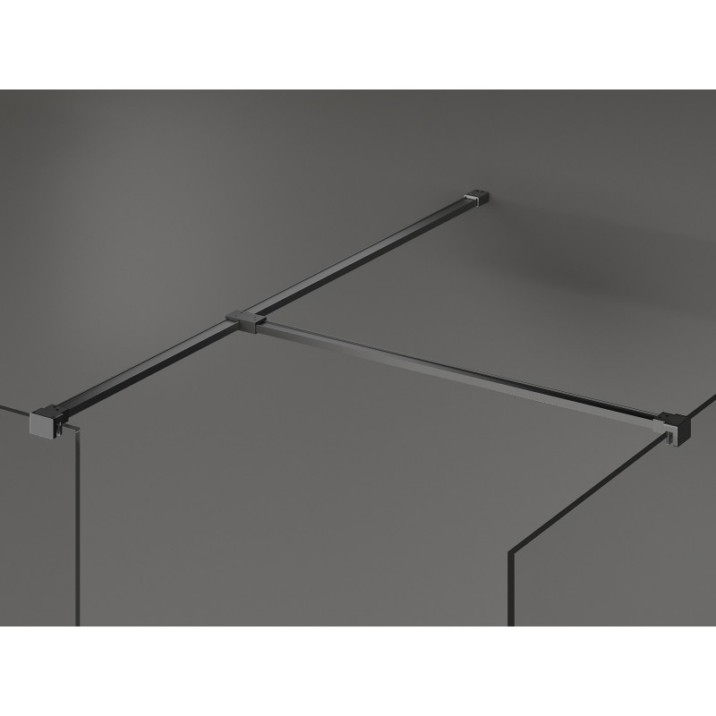 Mexen Kioto sprchová stěna Walk-in 130 x 70 cm, transparentní, zbraňový kov - 800-130-202-95-00-070