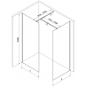 Mexen Kioto sprchová stěna Walk-in 145 x 80 cm, transparentní, gun metal - 800-145-202-95-00-080