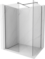 Mexen Kioto sprchová stěna Walk-in 145 x 80 cm, transparentní, gun metal - 800-145-202-95-00-080