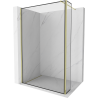Mexen Kioto sprchová stěna Walk-in 160 x 40 cm, černý rám, zlatá - 800-160-212-50-70-040