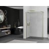 Mexen Kioto sprchová stěna Walk-in 125 x 30 cm, transparentní, zlatá kartáčovaná - 800-125-212-55-00-030
