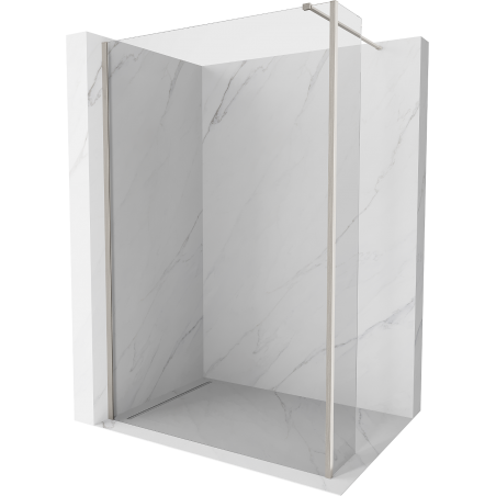 Mexen Kioto sprchová stěna Walk-in 90 x 30 cm, transparentní, kartáčovaný nikl - 800-090-212-97-00-030